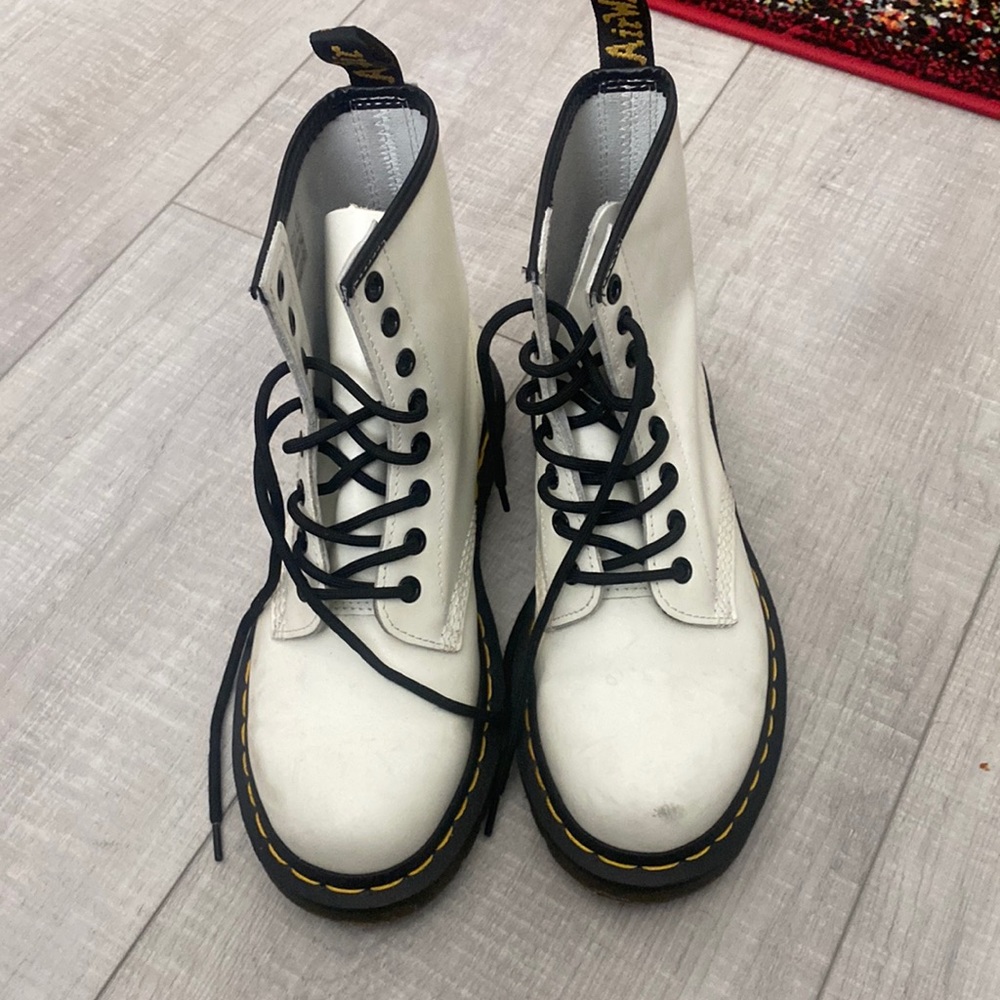 Dr martens white boots